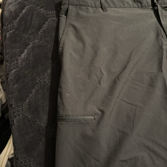 OP black four-way stretch flat front shorts size 42 - Picture 3 of 4